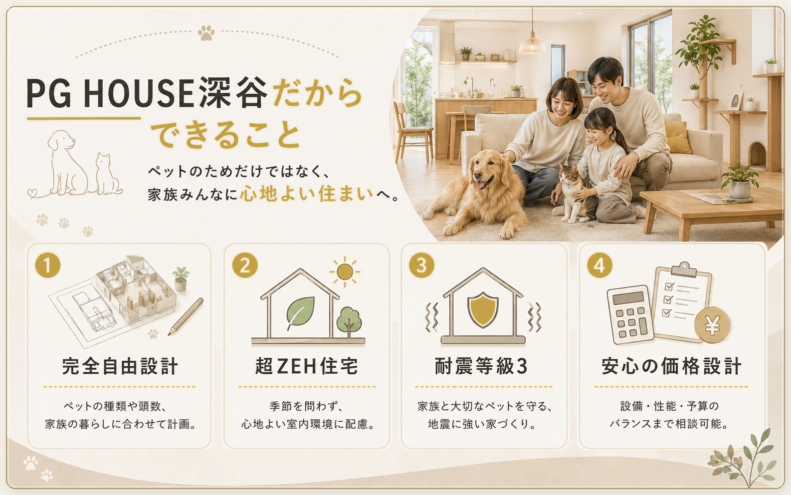 PG HOUSE深谷だからできること