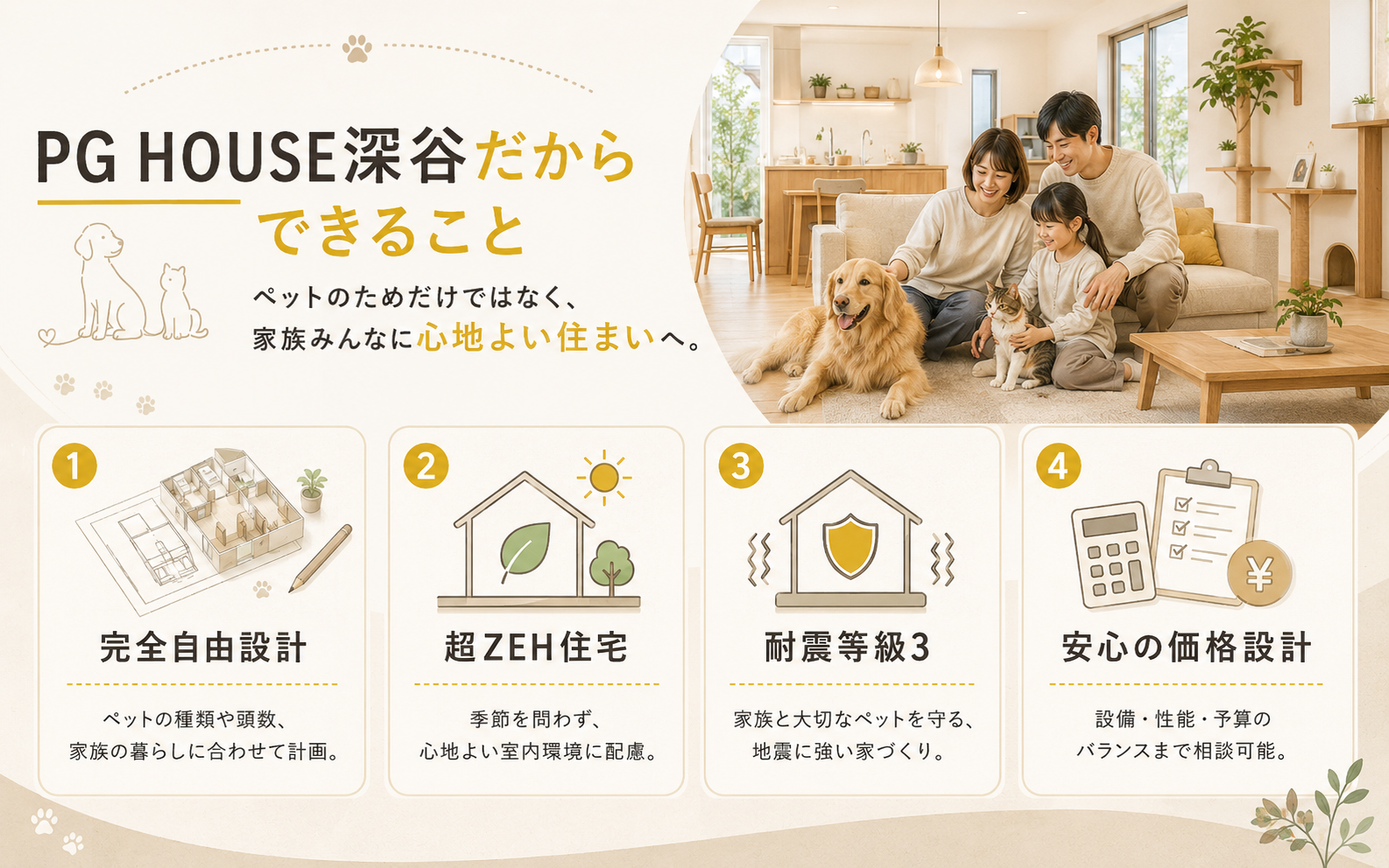 PG HOUSE深谷だからできること